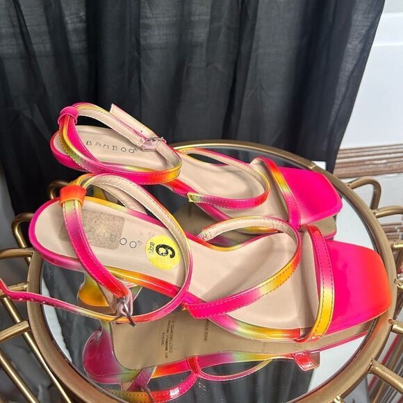 Bamboo Multicolor Martini heel Sandals - Picture 2 of 5